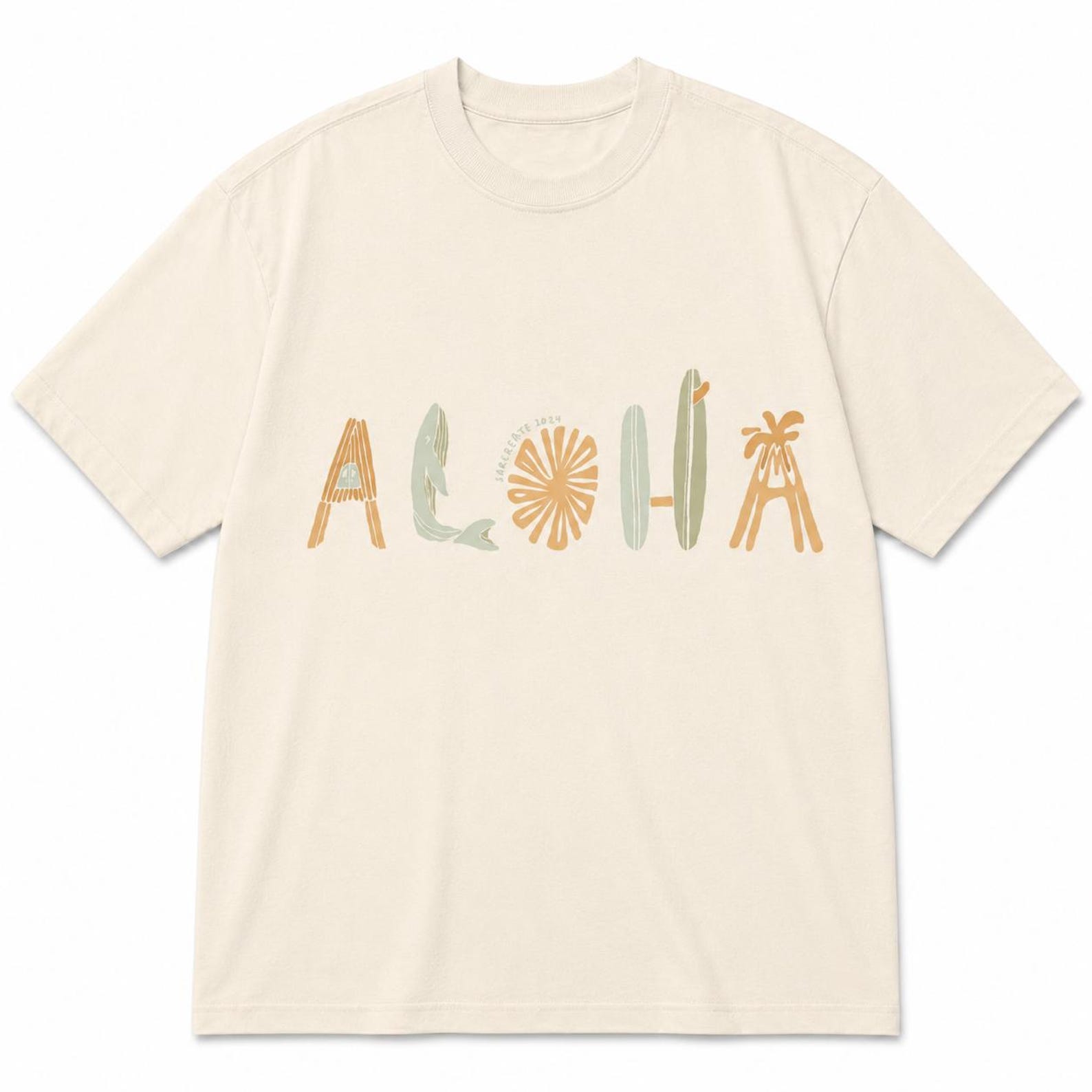Aloha Tropical Beach Vibes T-Shirt XL
