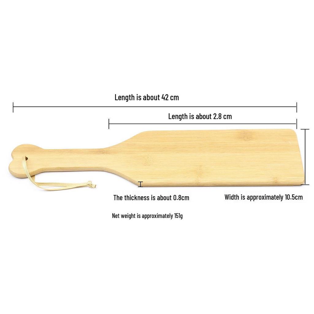 Heart-Shaped Bamboo Hand Clappers: Erotic Flirting & Whipping Tools
