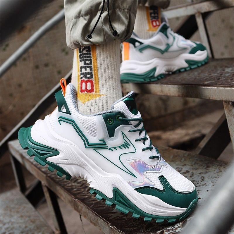 Men's shoes fashion soft sole breathable casual sports shoes versatile non-slip wear-resistant deodorant running shoes trendy shoes