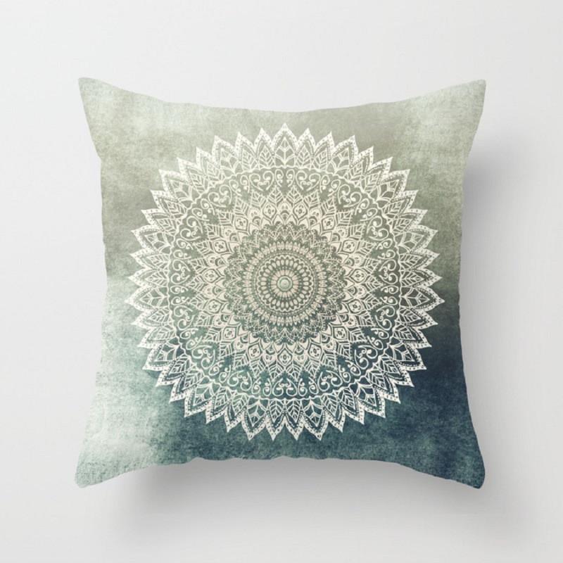 Geometric Cushion Cover Sofa Throw Pillow  Home Decoration Boho Mandala Flower