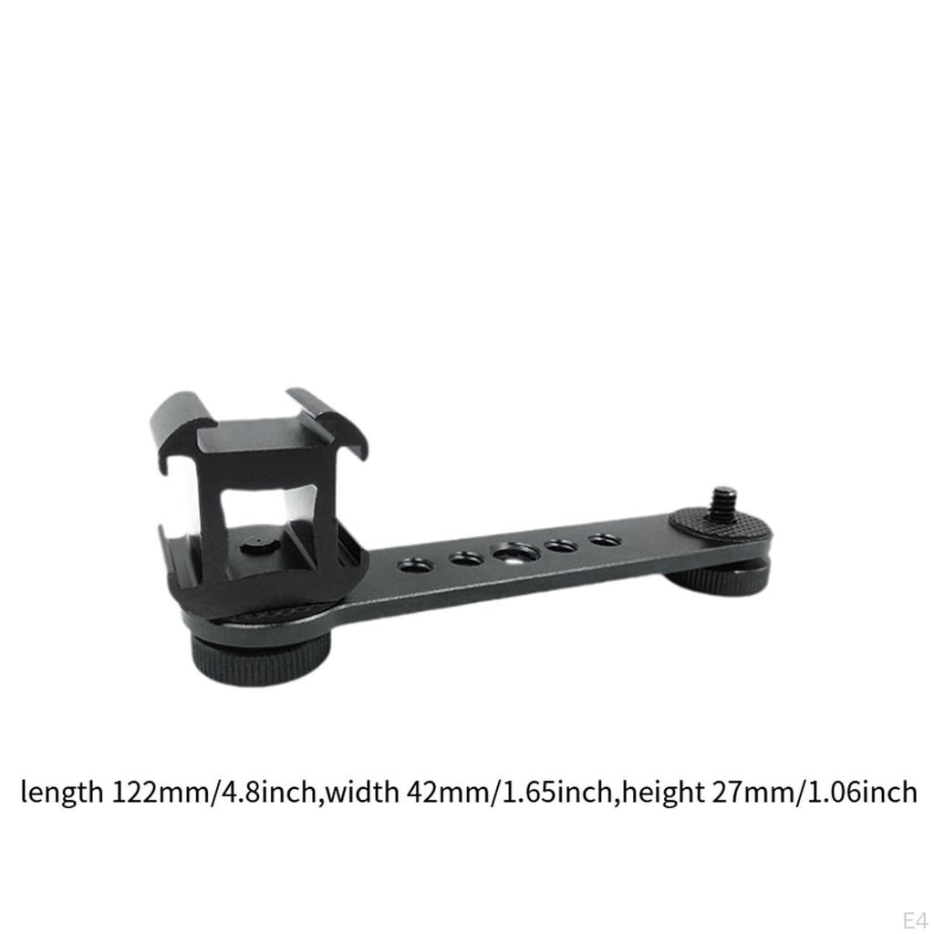 Dreifach-Kaltfußhalterung Erweiterung 1/4-Zoll-Schraube Blitzlichtstativ Zubehör