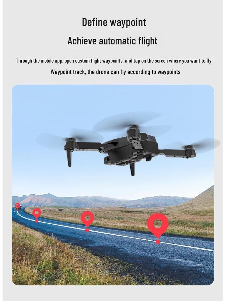 E99 K3pro Folding Drone: HD Dual Camera, Three-Sided Obstacle Avoidance, Remote Control Aircraft for Aerial Photography.