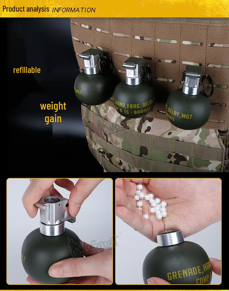 M67 Grenade Model - Military Fan CS Tactical Decoration & Film Photography Prop