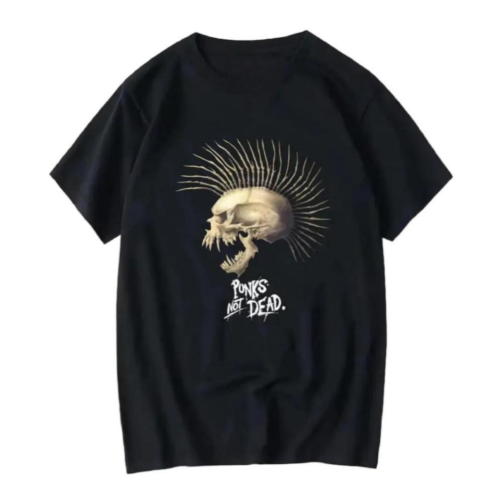 The Exploited Scottish Punk Rock Band Skull Punks Not Dead T Shirt