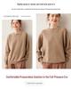 Women's Cashmere Round Neck Pullover Sweater - Autumn/Winter Thick Knit Base Layer