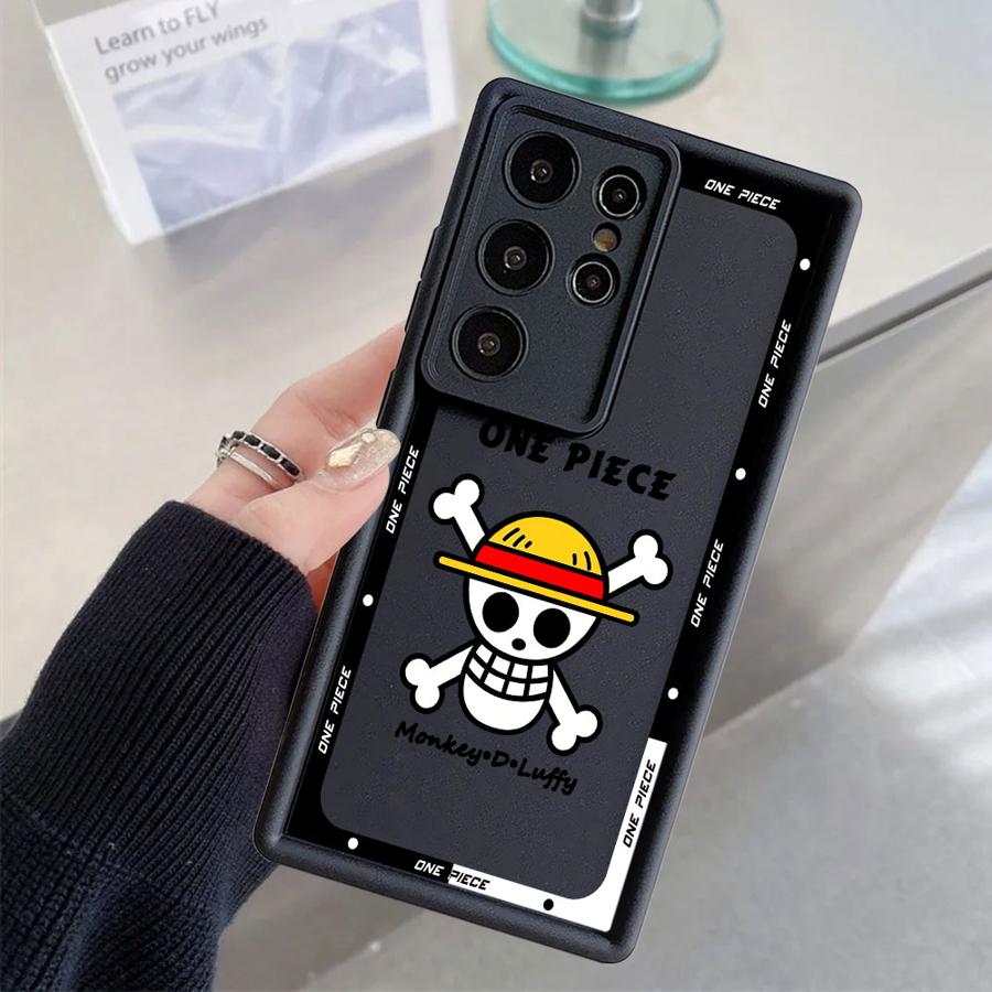 

Soft Shell Case for Samsung Galaxy S20FE S25 Ultra S23 FE S21 S24Ultra S25 Edge S24 Plus S22 Anime Ones Pieces Galaxy S22+ 5G