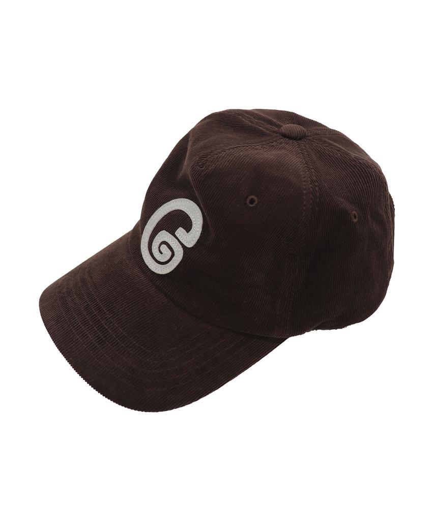 1011 GALLERY G Logo 5Pannel Corduroy Cap - Brown