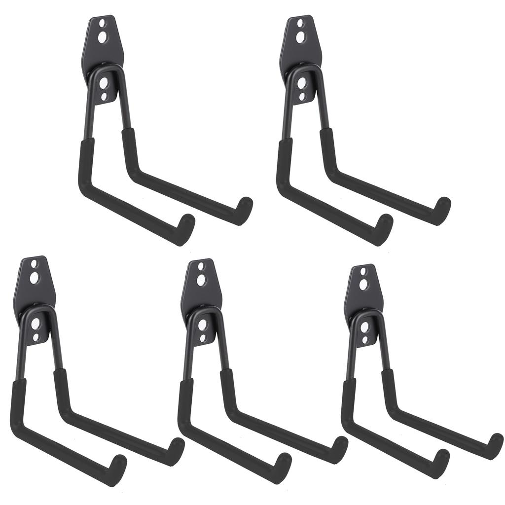 5Pcs WallMounted Garage Hooks Organization Storage Hanger for Power Tool Rope Shovel Bike