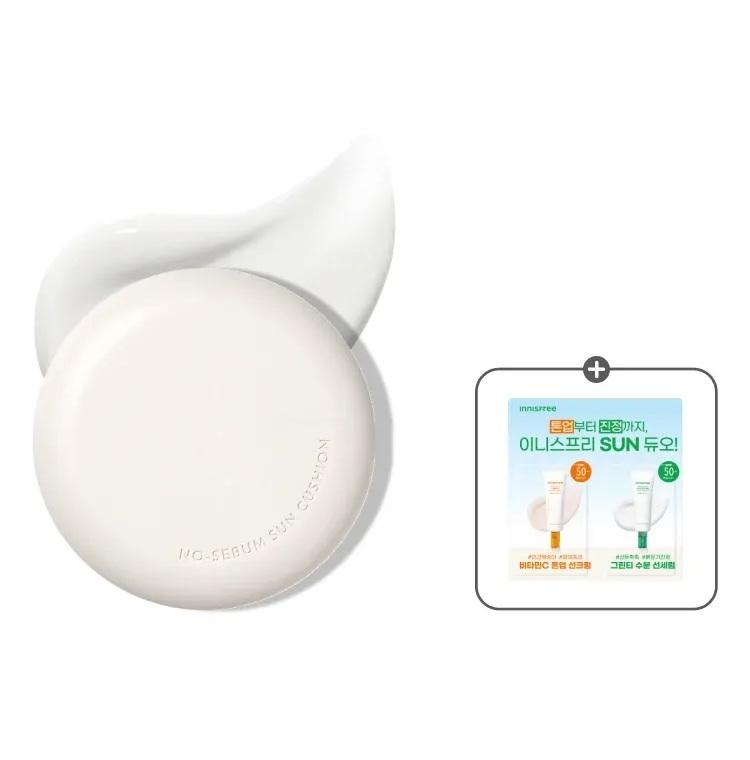 Innisfree No-Sebum Sun Cushion SPF50+ PA++++ Oil-Control Sun Protection 14g