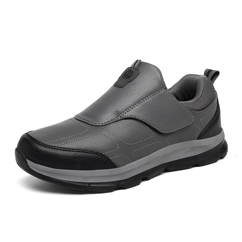 Spring non-slip soft-soled sports and leisure shoes, grandpa shoes, warm and velvet cotton shoes