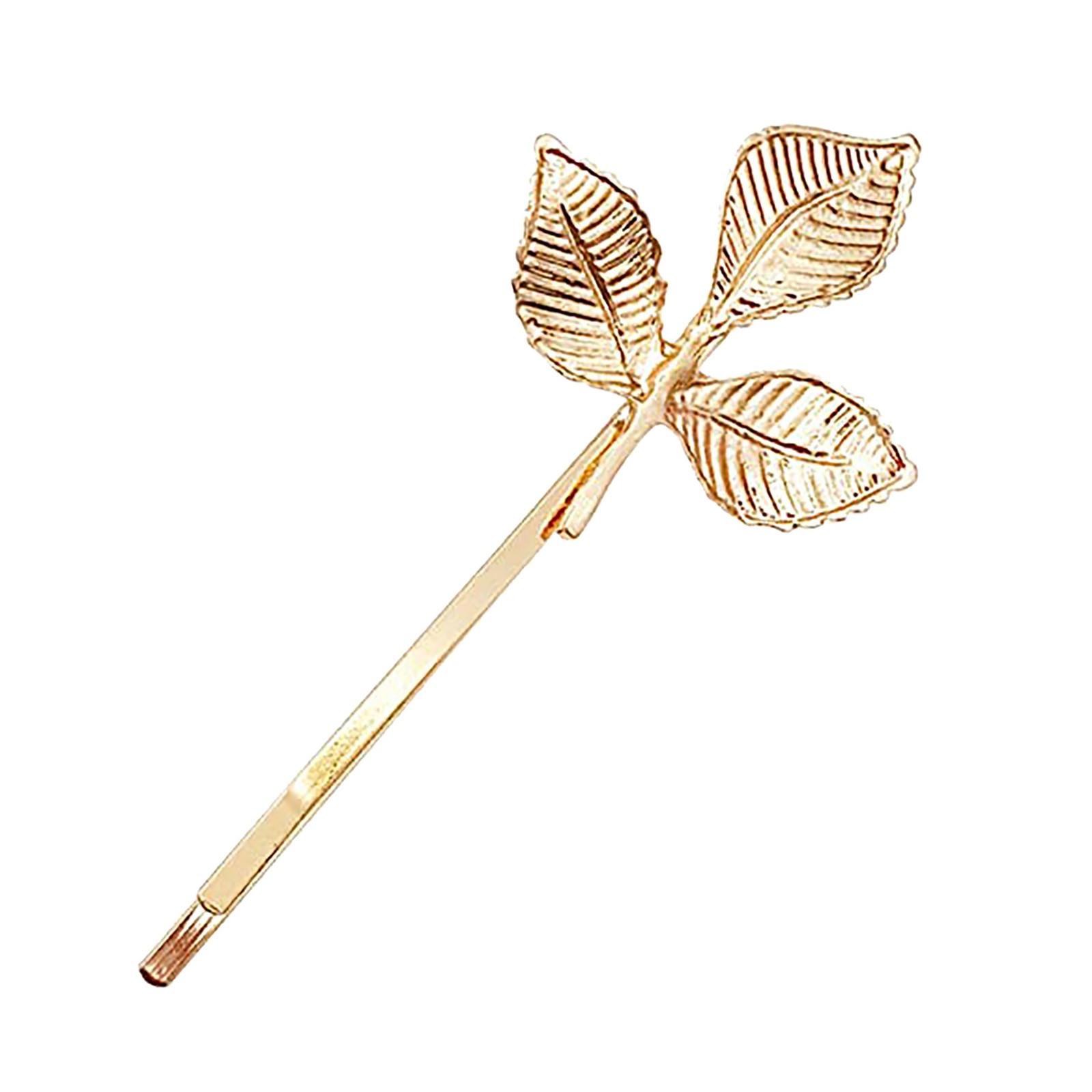 

Корейский изысканный и игривый головной убор с металлической шпилькой в ​​европейском и американском стиле C золотой