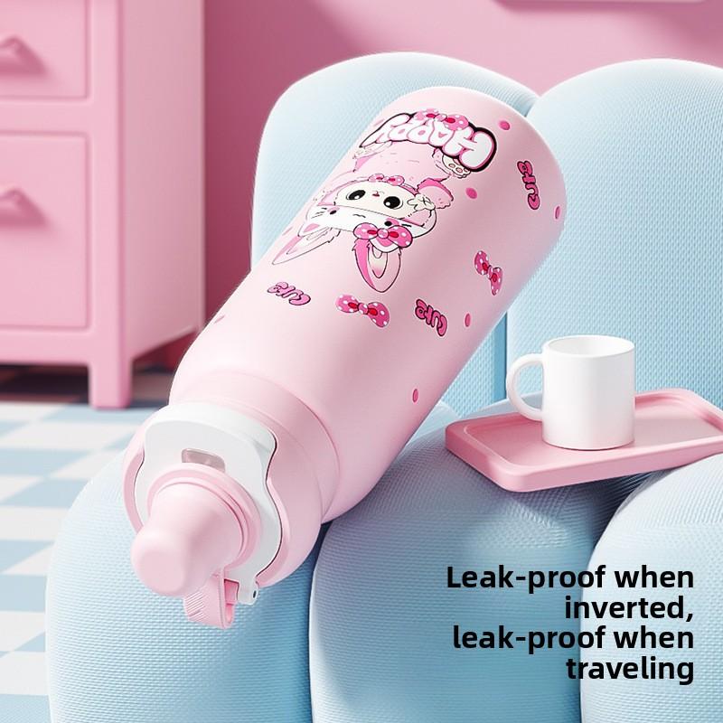 Muse Cup Double Drinking Cup Insulation and Cold Preservation Portable Cartoon Direct Drinking Water Cup