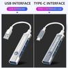 New Type-C Turn USB Adapter Multi Port Distributor Hub Car Accessories For Volkswagen Polo Golf 3 4 5 6 7 8 6 T5 B4 B5 B6 B7 B8
