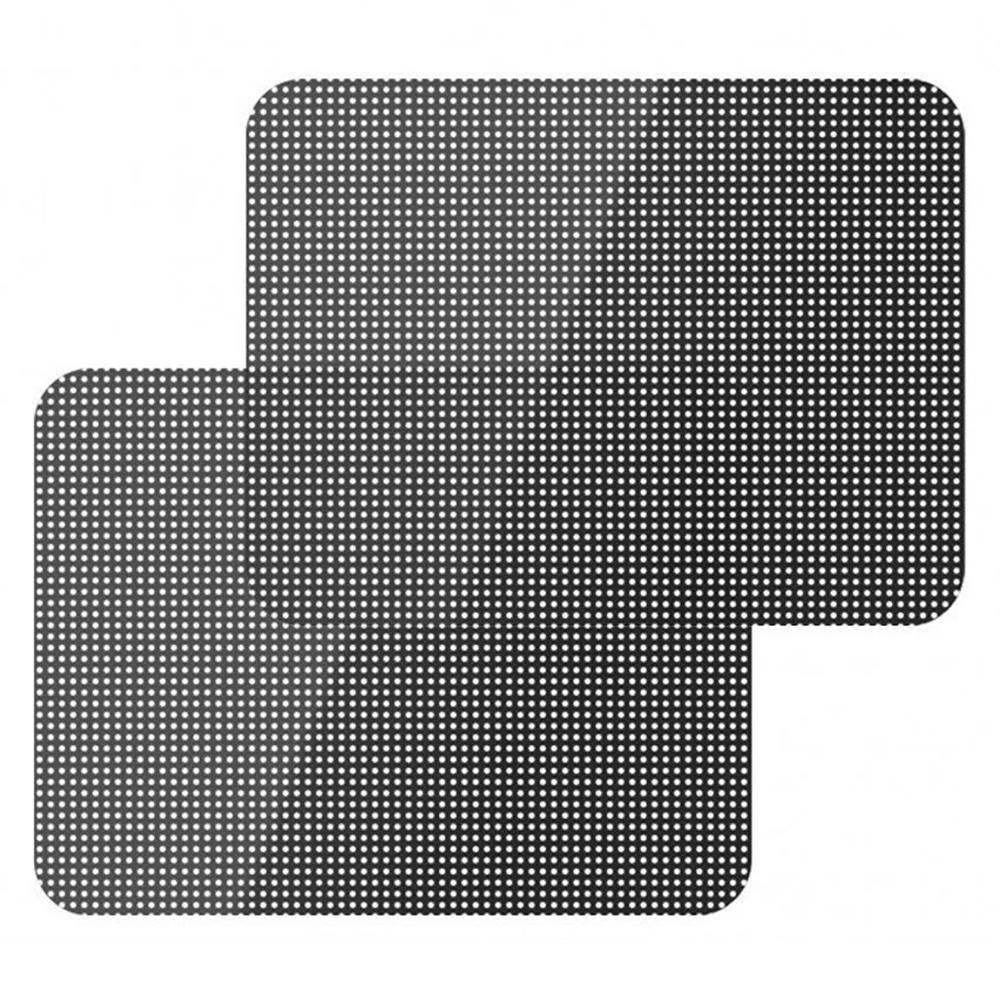 

2 шт. 38x42 см наклейка на вікно автомобіля з ПВХ чорної сітки, анти-УФ плівка для скла автомобіля Type A