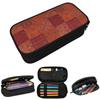 Vintage Bohemian Quilt In Burnt Orange Pencil Case for Boy Girl School Pen Box Pencil Bag Stationery Supplies Pen Holder Bag