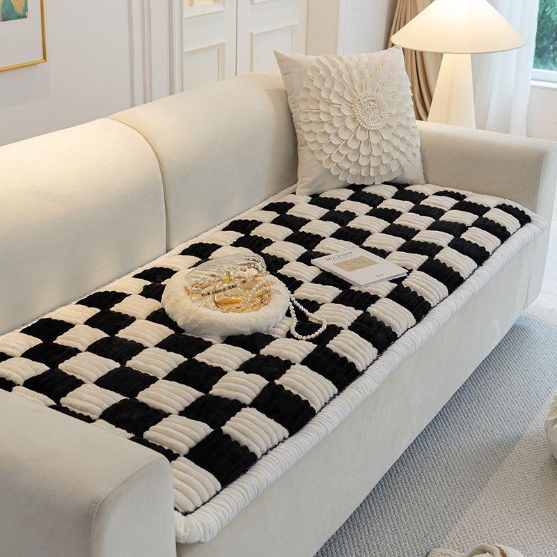 Foreign Trade Korean Hand-Spliced Steamed Bread Cushion Sofa Cushion Universal In All Seasons, High-End Thickened Solid Wood Living Room Seat Cushion