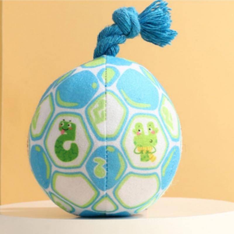 

Интерактивный игрушечный мячик для собак со звуком, устойчивостью к укусам и обнюхиванием, для многоцветных игр 3.94inch синий