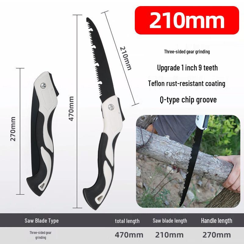 Zusammenklappbare Handsäge für den Außenbereich mit mehreren Spezifikationen zum schnellen Fällen und Beschneiden von Bäumen