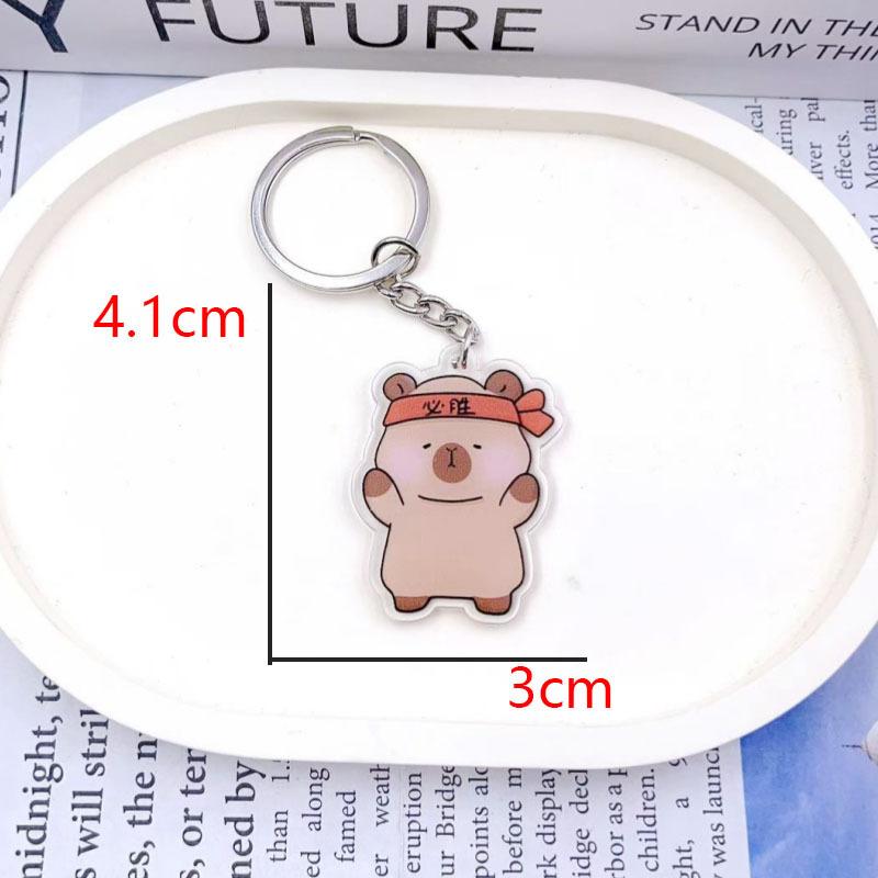 

Kapibala Keychain Acrylic Creative Cute Capybara Creative Small Gift Bag Accessories Can Be Wholesale Fashion Toys Anime Cartoon