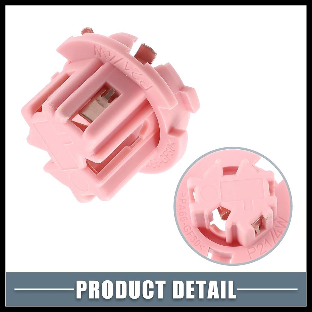 2 Pcs Rear Tail Light Lamp Bulb Socket No.A2108260082 for Mercedes-Benz E320 1996-2002 W210 for W220 S430 S500 2000-2006 Plastic Pink Durable