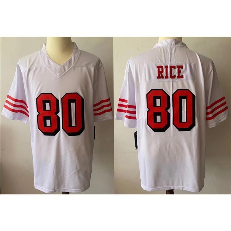 Mens San Francisco 49ers NFL Football Jersey Premium Embroidered Team Sport Shirt Fans Game Day Wear