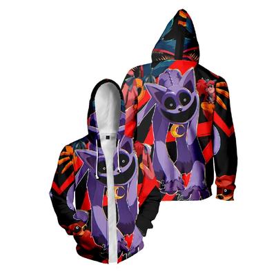 Smiling Critters 2026 Mikina na zip Nová Mikina Pánská Dámská Módní Oversized Mikina na zip Volné Oblečení Bundy s kapucí