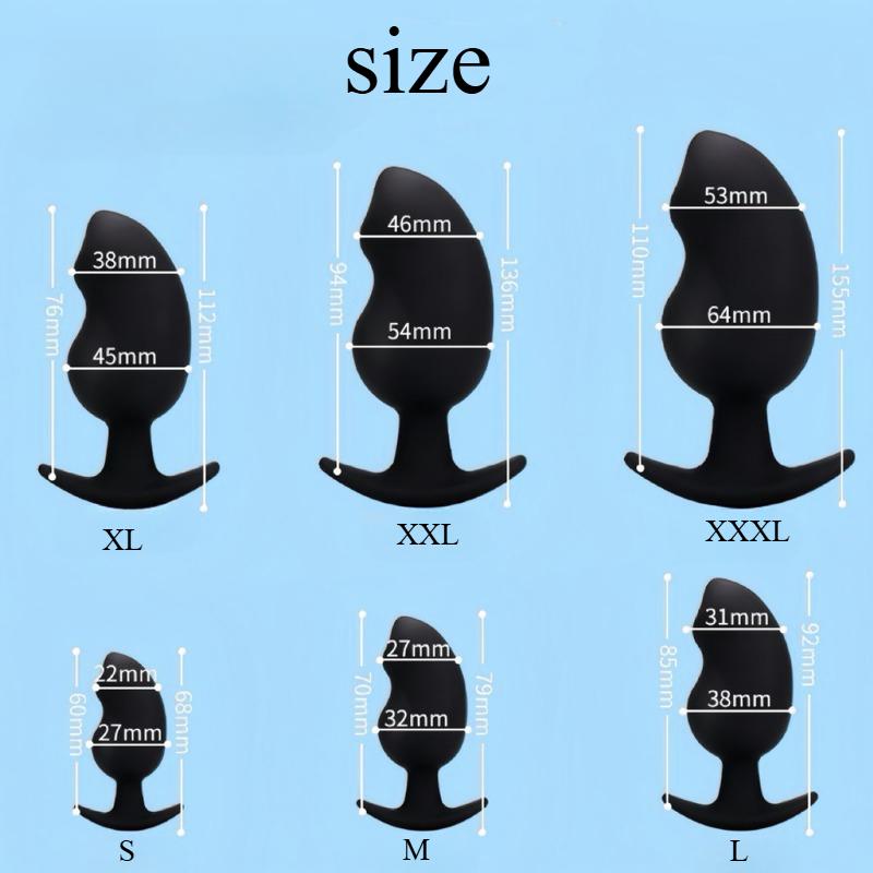 6 Velikostí Anální Zátka Silikonová Anální Zátka Anální Expander Sexuální Hračka pro Dospělé Gay Masáž Prostaty Anální Stimulace Ocásek
