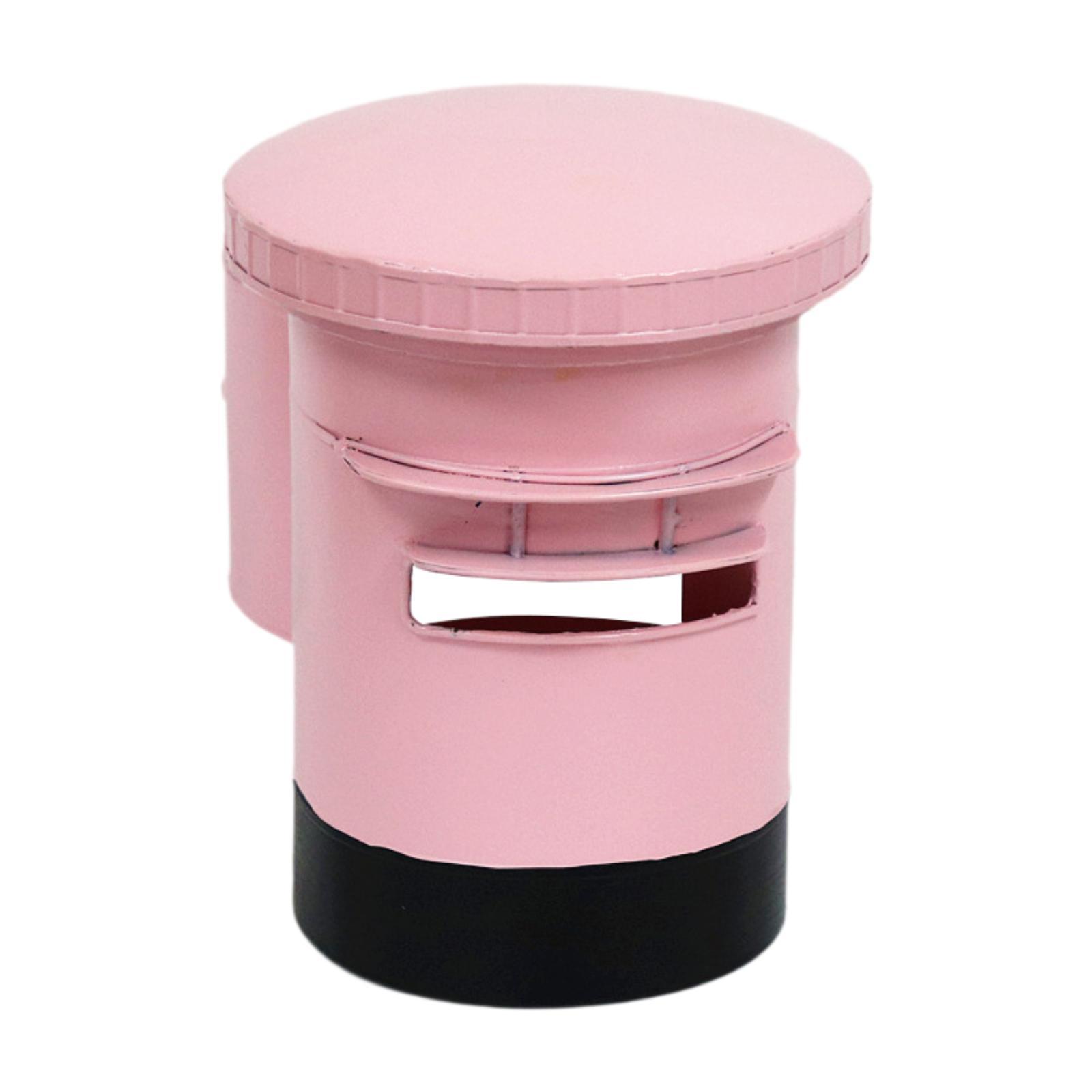 

Почтовый ящик-копилка, простой в использовании, удобный, износостойкий, практичный, из жести, почтовый ящик, украшение для внешней комнаты, идеальный подарок для дома розовый