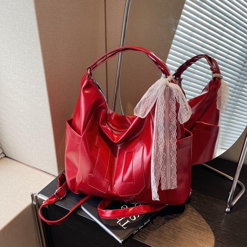 Large-capacity Commuter Bag Women's New Autumn and Winter Fashion Shoulder Bag High-end Versatile Double Shoulder Tote Bag
