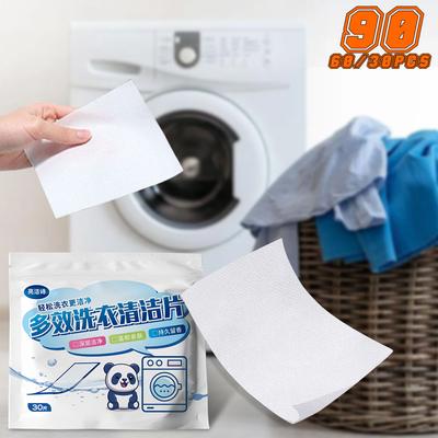 90/60/30 Stück Wäschetabletten, konzentriertes Waschpulver, Waschmittel, Unterwäsche, Kinderbekleidung, Wäscheseife für Waschmaschinen