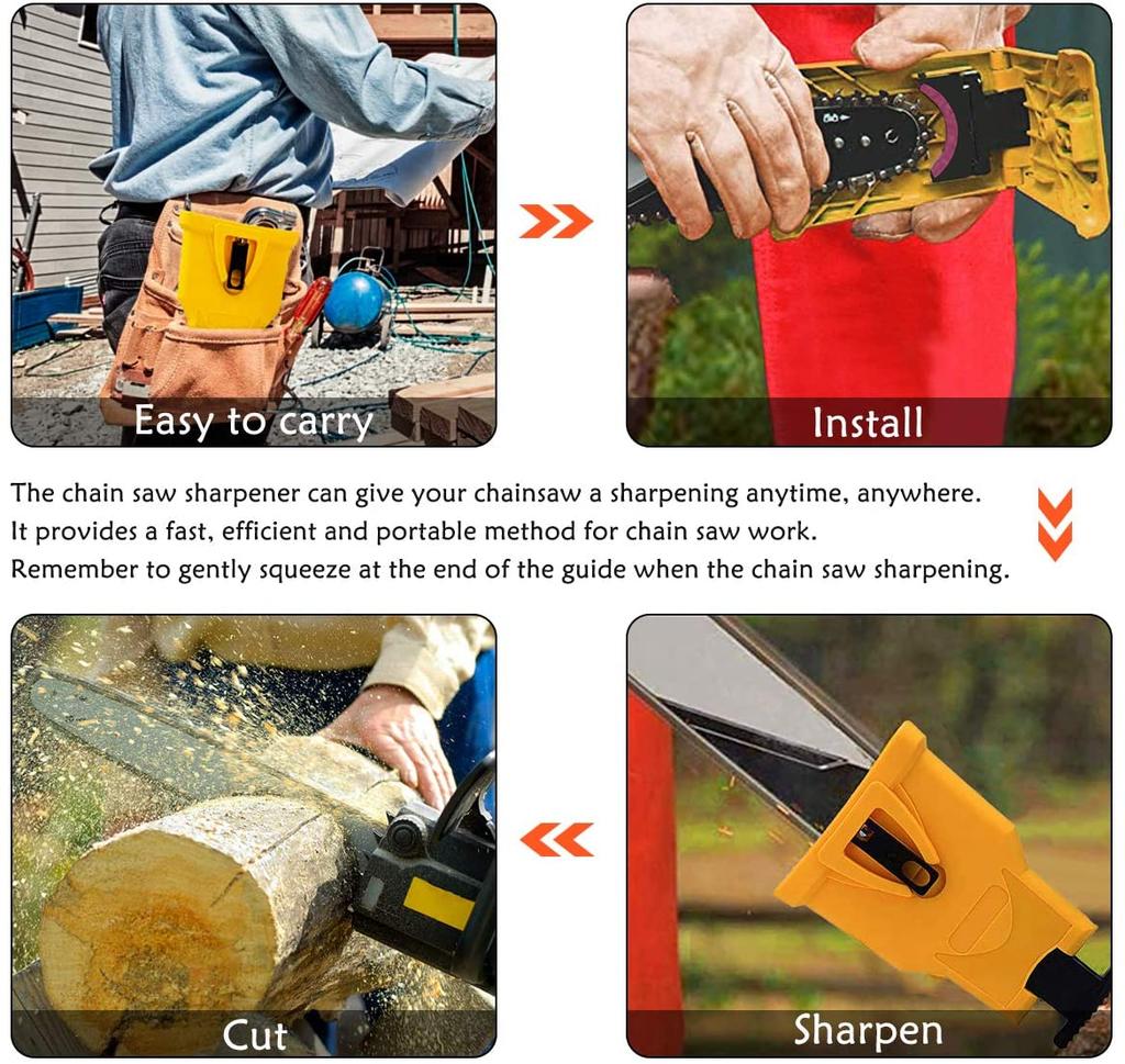 14 20 inch Woodworking Chainsaw Teeth Chain Saw Sharpener Sharpening Stone Grinding