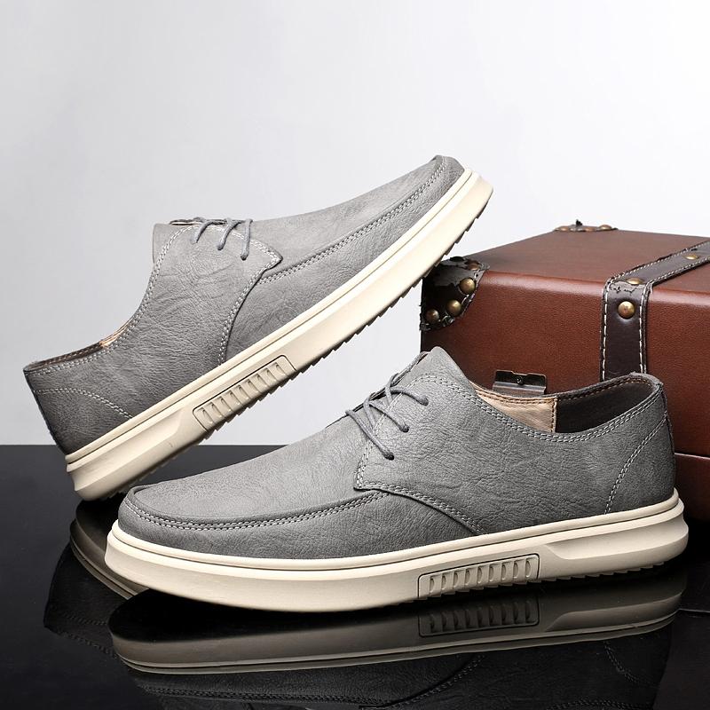 

Модные повседневные мужские кожаные туфли для джентльменов Мужские удобные повседневные туфли для вождения Брендовые мужские удобные туфли для свадебной вечеринки 47 серый
