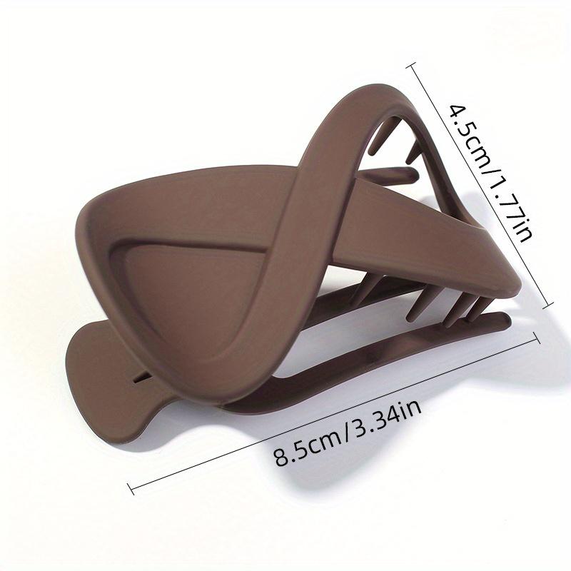 Haarklammer mit mattiertem Leopardenmuster, einfache, langlebige Haarspange in Form einer Acht in Form eines Entenschnabels für Frauen, Haarnadel für Pferdeschwanz