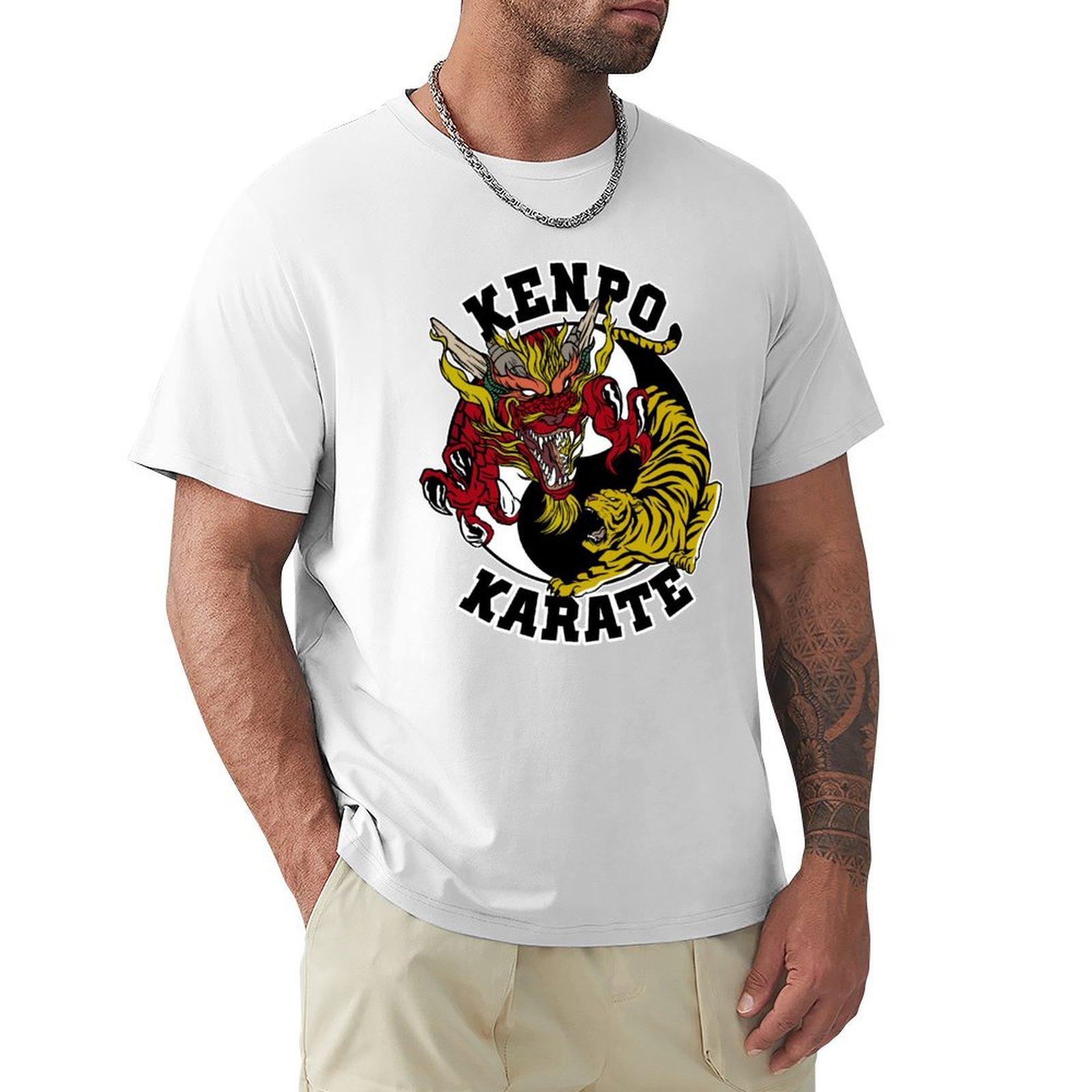Kenpo Karate Self Defense Tiger Dragon Symbol TShirt blanks shirts graphic tee new gifts and tshirts fitted t shirts for men S