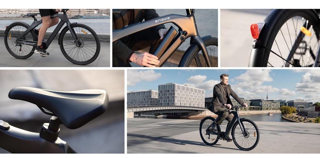 ENGWE N1 PRO Electric Commuter Bike - 80Nm Mid-Drive, 100km Range, Carbon Fiber Frame