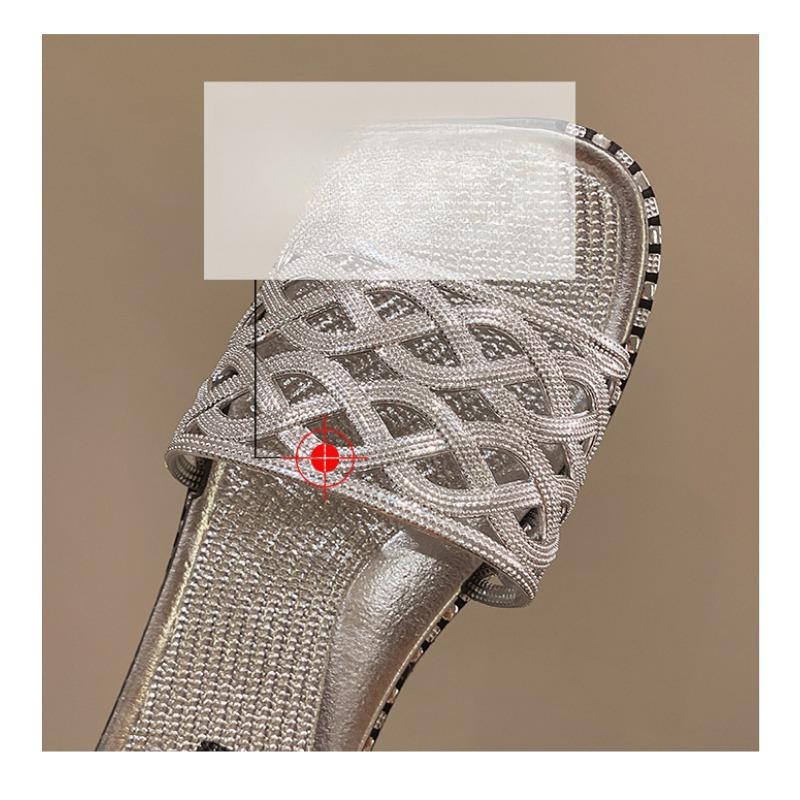 Ladies' Soft Soled Sandals, Flat Bottomed Slippers, Beach Wear, Hollowed Out Sandals, Women's Sandals