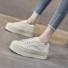 Platform Biscuit Shoes Women's 2025 Autumn and Winter Velvet Explosion Leather Little White Shoes Versatile Muffin Bottom Casual Board Shoes In