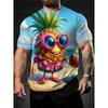 Summer Cartoon Fruit Graphic 3D Print T Shirt Men Fashion Short Sleeve T-shirts Harajuku Y2K Tees Tops Women Clothing