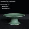Celadon High-Footed Plate: Indoor Fruit, Dessert, Tea, Snack, Incense Burner, and Buddha Altar Offering Plate.