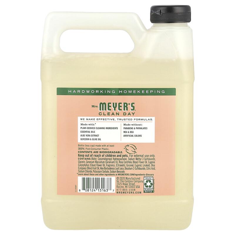 Hand Soap Refill, Geranium, 33 fl oz (975 ml)