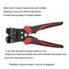 Self-adjusting Wire Stripper, 8-Inch Automatic Wire Stripper for 10-24 AWG Solid and Stranded Wire, 3 In 1 Function