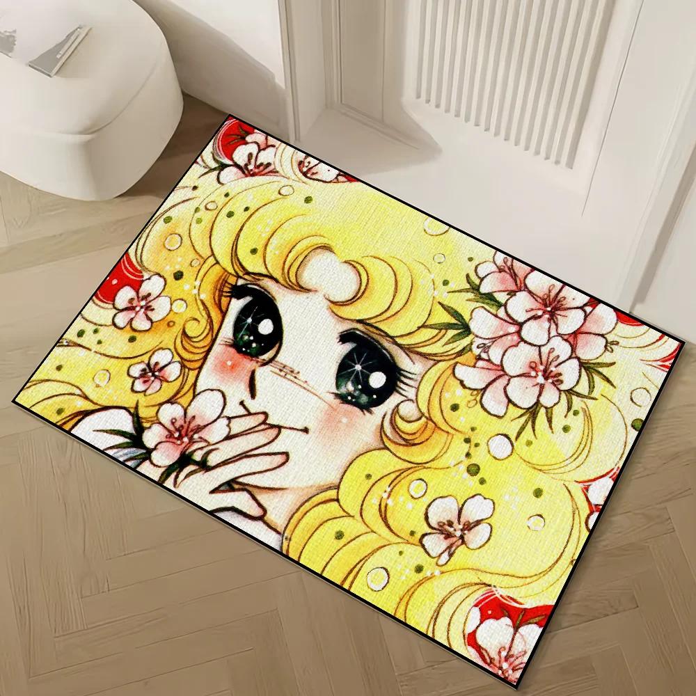 Candy Candy Anime Door Mat Welcome Doormat Non-slip Floor Mat Bedroom Kitchen Bath Balcony Hallway Rugs Home Decoration Carpet
