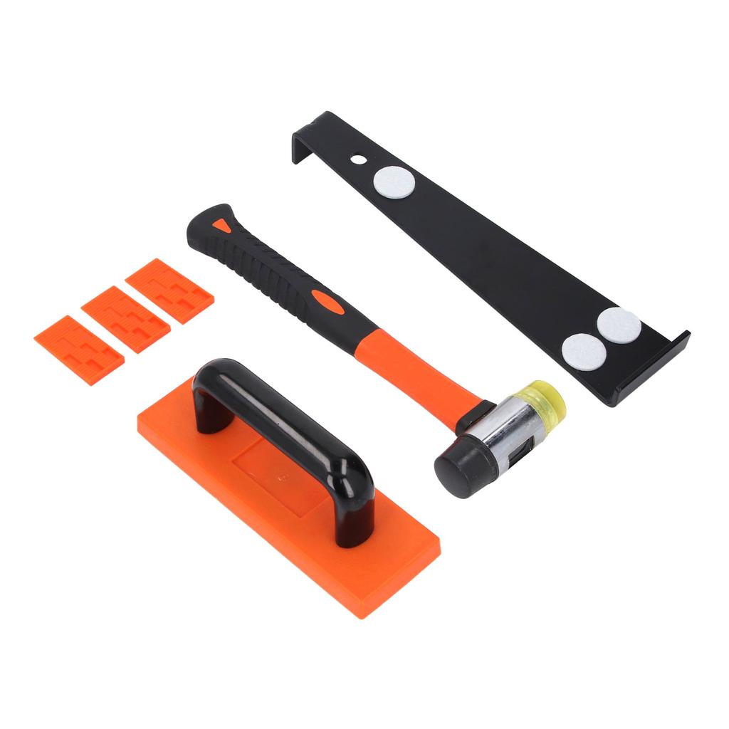 Kit de instalare parchet laminat 43 buc. Ciocan moale cu 2 fețe 295 mm 40 distanțiere Tragător pentru sarcini grele