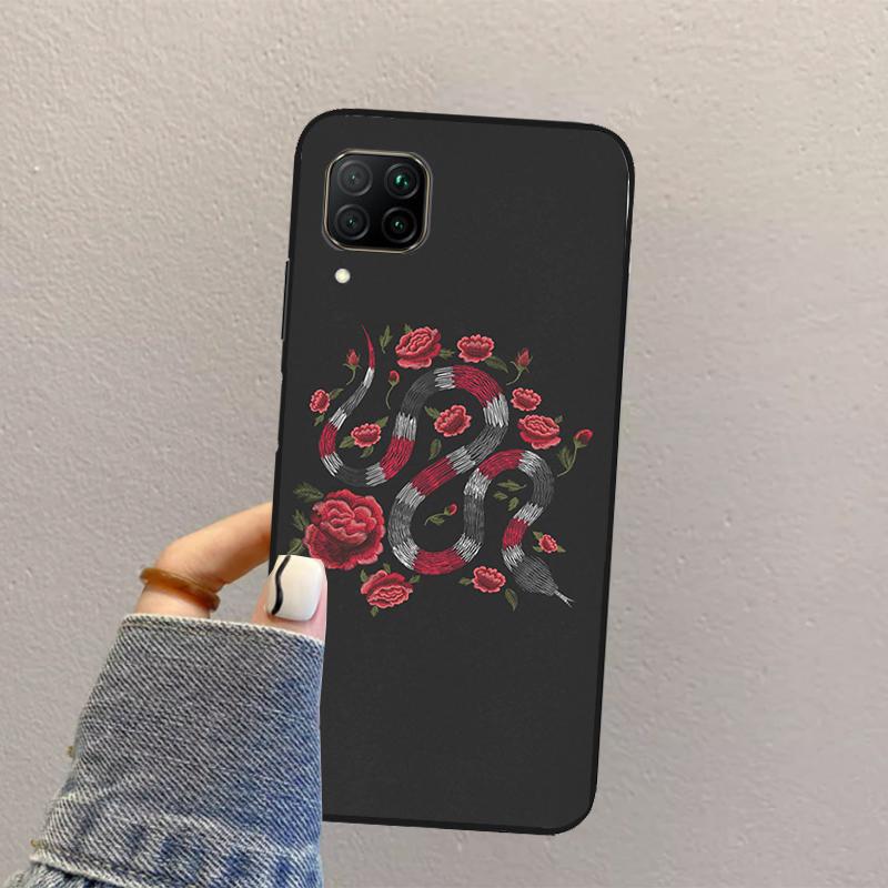 

Snake Flower For Huawei Nova 3i 7i 8i 11i 12i 9 10 SE Y73 Y90 Y70 Y72 Y61 Y91 P30 P40 Lite P60 Pro Case Huawei Nova Y61