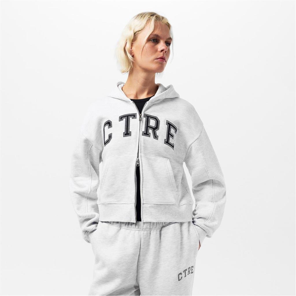 Couture Womens/Ladies Applique Logo Cotton Full Zip Hoodie