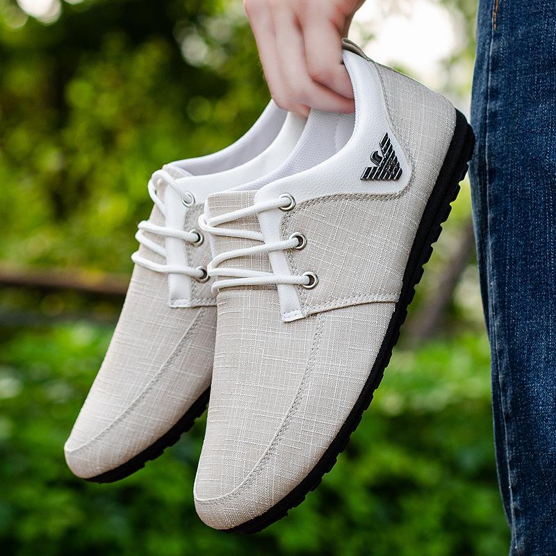 

Summer new Doudou shoes casual canvas shoes wear-resistant, lightweight and breathable canvas shoes casual shoes 45 хакі