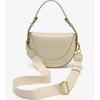 Hochwertige Glatte Leder Halbmond Schultertasche Modische Damen Unterarmtasche Crossbody Handtasche