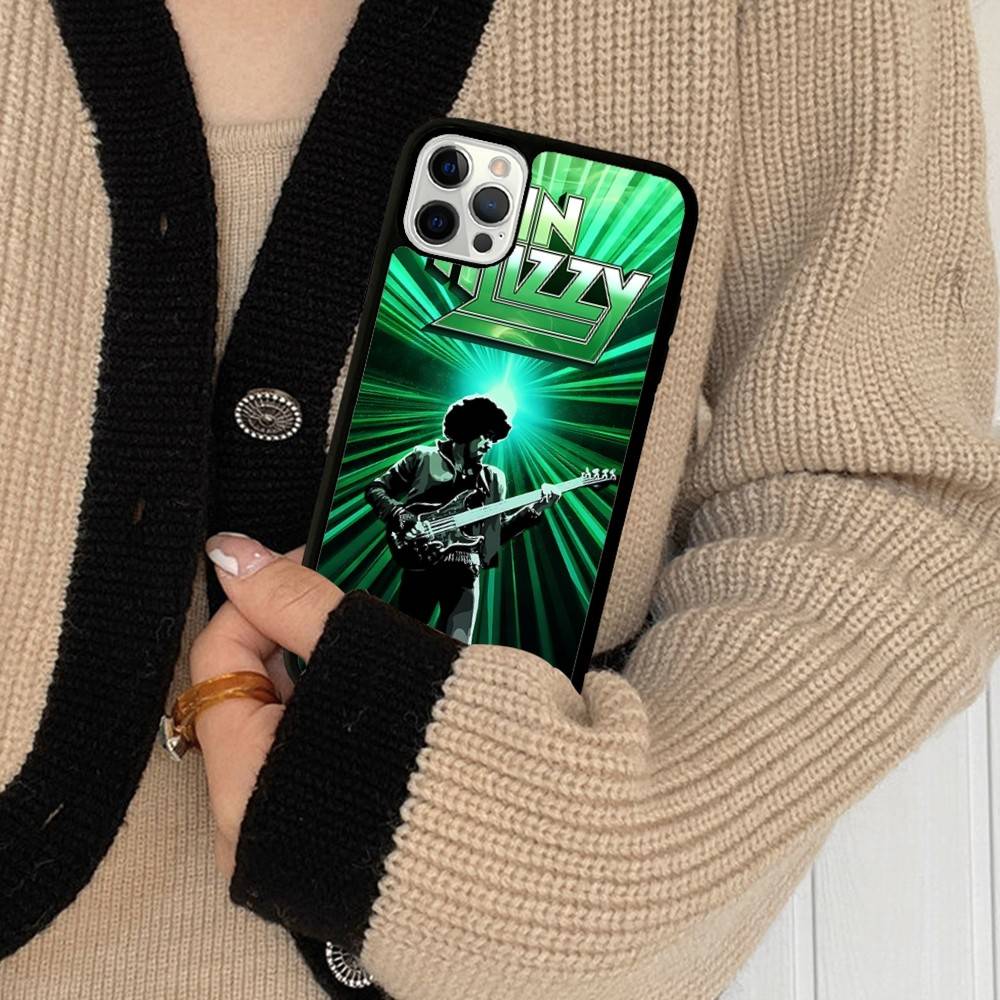 Rock Band T-Thin LizzyS For IPhone 17 16 15 14 13 Pro 12 11 Pro Max Hard PC+TPU Phone Cases Back Cover