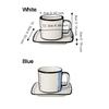 Black Rim Outline Cartoon Coffee Cup Ceramic Tea Mug Creative Comic Mug  for Daily Use
