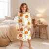 Girls Long Sleeve Print Nightgown Pajama Dress for Fall Winter Sleepwear and Loungewear